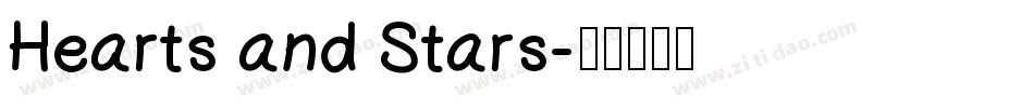 Hearts and Stars字体转换